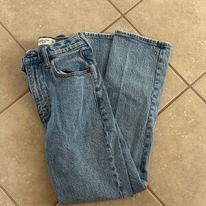 Abercrombie & Fitch Light Blue Straight-Leg Women's Jeans